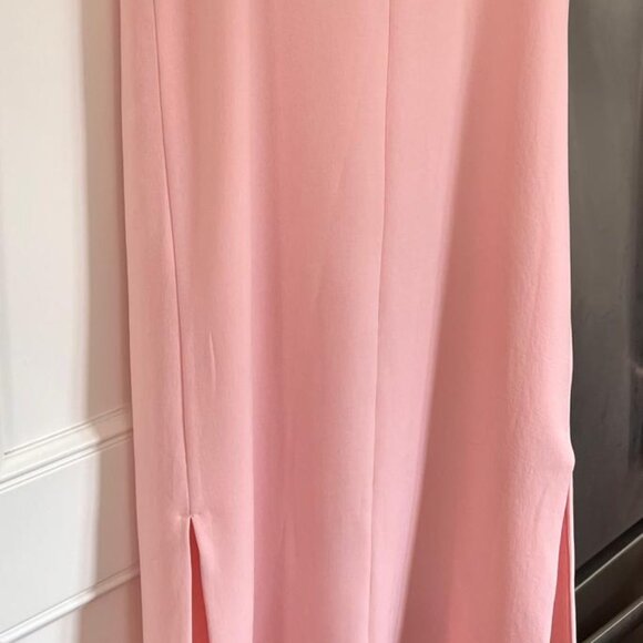 LULULEMON Pink V-neck side slit midi dress lined size 4 quick dry NWOT - Picture 9 of 11